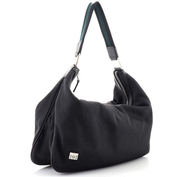 Gucci Pop Hobo Nylon Large Black - Picture 2 of 8